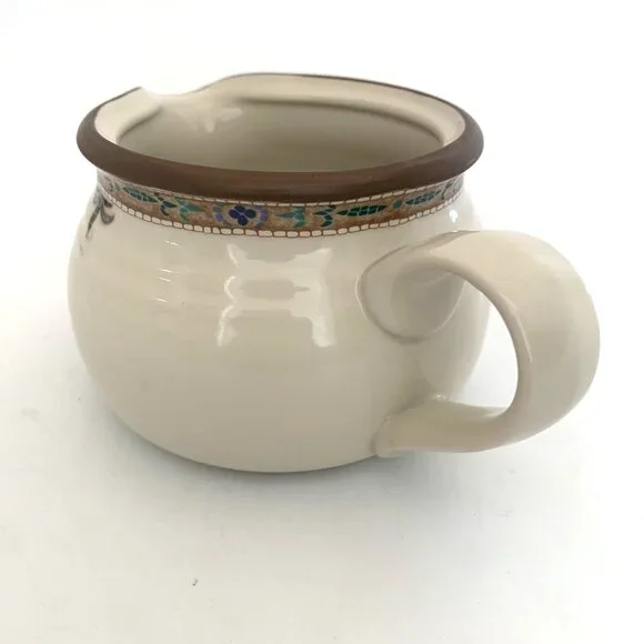 Noritake Chaparral Round Gravy Boat Pitcher 8482 Stoneware 4.5" Width - Picture 3 of 8